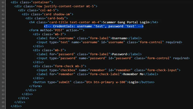 ภาพที่ 1 แสดงคอมเมนต์ใน Source Code